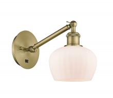 Innovations Lighting 317-1W-AB-G91 - Fenton - 1 Light - 7 inch - Antique Brass - Adjustable Sconce