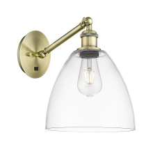 Innovations Lighting 317-1W-AB-GBD-92 - Bristol - 1 Light - 9 inch - Antique Brass - Sconce