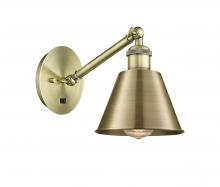 Innovations Lighting 317-1W-AB-M8 - Smithfield - 1 Light - 7 inch - Antique Brass - Adjustable Sconce