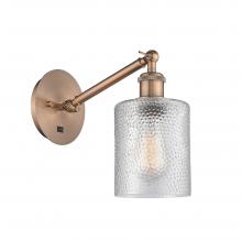 Innovations Lighting 317-1W-AC-G112 - Cobbleskill - 1 Light - 5 inch - Antique Copper - Adjustable Sconce
