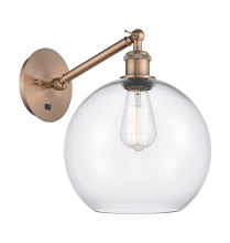 Innovations Lighting 317-1W-AC-G122-10 - Athens - 1 Light - 10 inch - Antique Copper - Adjustable - Sconce