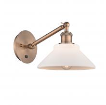 Innovations Lighting 317-1W-AC-G131 - Orwell - 1 Light - 8 inch - Antique Copper - Adjustable Sconce