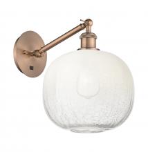 Innovations Lighting 317-1W-AC-G481-10OP - Brookhaven Sphere - 1 Light - 11 inch - Antique Copper - Sconce
