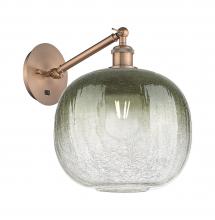 Innovations Lighting 317-1W-AC-G481-10SL - Brookhaven Sphere - 1 Light - 11 inch - Antique Copper - Sconce