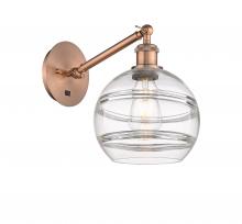 Innovations Lighting 317-1W-AC-G556-8CL - Rochester - 1 Light - 8 inch - Antique Copper - Adjustable Sconce