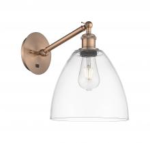 Innovations Lighting 317-1W-AC-GBD-92 - Bristol - 1 Light - 9 inch - Antique Copper - Sconce