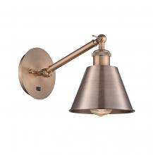 Innovations Lighting 317-1W-AC-M8 - Smithfield - 1 Light - 7 inch - Antique Copper - Adjustable Sconce