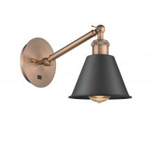 Innovations Lighting 317-1W-AC-M8-BK - Smithfield - 1 Light - 7 inch - Antique Copper - Adjustable Sconce