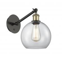 Innovations Lighting 317-1W-BAB-G122-8 - Athens - 1 Light - 8 inch - Black Antique Brass - Adjustable Sconce