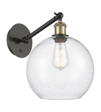 Innovations Lighting 317-1W-BAB-G124-10 - Athens - 1 Light - 10 inch - Black Antique Brass - Adjustable - Sconce