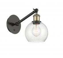 Innovations Lighting 317-1W-BAB-G124-6 - Athens - 1 Light - 6 inch - Black Antique Brass - Adjustable Sconce