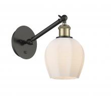 Innovations Lighting 317-1W-BAB-G461-6 - Norfolk - 1 Light - 6 inch - Black Antique Brass - Adjustable Sconce