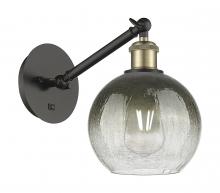 Innovations Lighting 317-1W-BAB-G483-8SL - Brookhaven Globe - 1 Light - 8 inch - Black Antique Brass - Sconce