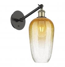 Innovations Lighting 317-1W-BAB-G484-7AM - Brookhaven Flute - 1 Light - 7 inch - Black Antique Brass - Sconce