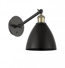 Innovations Lighting 317-1W-BAB-MBD-75-BK - Bristol - 1 Light - 8 inch - Black Antique Brass - Adjustable Sconce