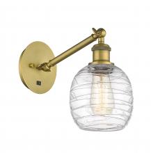 Innovations Lighting 317-1W-BB-G1013 - Belfast - 1 Light - 6 inch - Brushed Brass - Adjustable Sconce