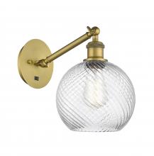 Innovations Lighting 317-1W-BB-G1214-8 - Twisted Swirl 1 Light Sconce part of the Ballston Collection