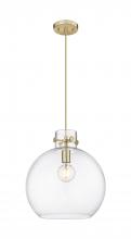 Innovations Lighting 410-1PM-CB-G410-14CL - Newton Sphere - 1 Light - 14 inch - Champagne Bronze - Cord hung - Pendant