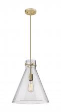 Innovations Lighting 410-1PM-CB-G411-14SDY - Newton Cone - 1 Light - 14 inch - Champagne Bronze - Cord hung - Pendant