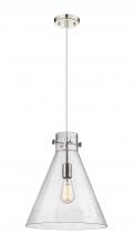 Innovations Lighting 410-1PM-PN-G411-14SDY - Newton Cone - 1 Light - 14 inch - Polished Nickel - Cord hung - Pendant