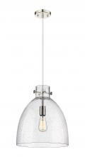 Innovations Lighting 410-1PM-PN-G412-14SDY - Newton Bell - 1 Light - 14 inch - Polished Nickel - Cord hung - Pendant