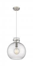 Innovations Lighting 410-1PM-SN-G410-12SDY - Newton Sphere - 1 Light - 12 inch - Brushed Satin Nickel - Cord hung - Mini Pendant
