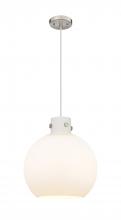 Innovations Lighting 410-1PM-SN-G410-14WH - Newton Sphere - 1 Light - 14 inch - Satin Nickel - Cord hung - Pendant