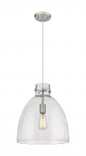 Innovations Lighting 410-1PM-SN-G412-14SDY - Newton Bell - 1 Light - 14 inch - Satin Nickel - Cord hung - Pendant