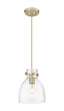 Innovations Lighting 410-1PS-CB-G412-8CL - Newton Bell - 1 Light - 8 inch - Champagne Bronze - Cord hung - Pendant