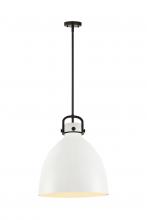 Innovations Lighting 410-1SL-BK-M412-16W - Newton Bell - 1 Light - 16 inch - Matte Black - Pendant