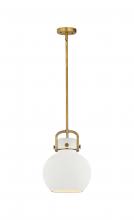 Innovations Lighting 410-1SM-BB-M410-10W - Newton Sphere - 1 Light - 10 inch - Brushed Brass - Mini Pendant