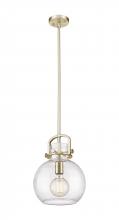 Innovations Lighting 410-1SM-CB-G410-10SDY - Newton Sphere - 1 Light - 10 inch - Champagne Bronze - Stem Hung - Mini Pendant