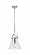 Innovations Lighting 410-1SM-SN-G411-10SDY - Newton Cone - 1 Light - 10 inch - Satin Nickel - Mini Pendant