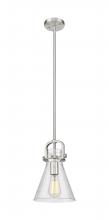 Innovations Lighting 410-1SS-SN-G411-8SDY - Newton Cone - 1 Light - 8 inch - Satin Nickel - Mini Pendant