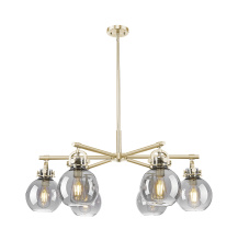 Innovations Lighting 410-6CR-CB-G410-7SM - Newton Sphere - 6 Light - 26 inch - Champagne Bronze - Chandelier