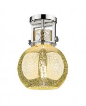 Innovations Lighting 411-1F-PN-G410-8ME - Newton Sphere - 1 Light - 8 inch - Polished Nickel - Semi-Flush Mount