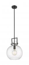 Innovations Lighting 411-1SM-BK-G410-12CL - Newton Sphere - 1 Light - 12 inch - Matte Black - Mini Pendant