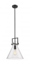 Innovations Lighting 411-1SM-BK-G411-12CL - Newton Cone - 1 Light - 12 inch - Matte Black - Mini Pendant
