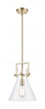 Innovations Lighting 411-1SM-CB-G411-10CL - Newton Cone - 1 Light - 10 inch - Champagne Bronze - Mini Pendant