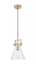 Innovations Lighting 411-1SS-CB-G411-8CL - Newton Cone - 1 Light - 8 inch - Champagne Bronze - Mini Pendant