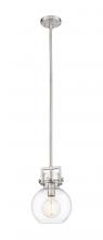 Innovations Lighting 411-1SS-SN-G410-8CL - Newton Sphere - 1 Light - 8 inch - Satin Nickel - Mini Pendant