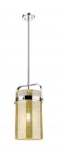 Innovations Lighting 413-1SM-PN-G413-1S-8ME - Pilaster - 1 Light - 8 inch Glass - Polished Nickel - Pendant