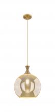 Innovations Lighting 415-1P-BB-G128-12 - Astor - 1 Light - 12 inch - Brushed Brass - Cord hung - Mini Pendant