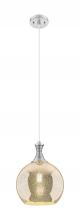 Innovations Lighting 415-1P-SN-G128-10 - Astor - 1 Light - 10 inch - Brushed Satin Nickel - Cord hung - Mini Pendant
