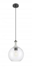Innovations Lighting 415-1PR-BK-G122-10 - Astor - 1 Light - 10 inch - Matte Black - Cord hung - Mini Pendant