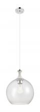 Innovations Lighting 415-1PR-PN-G124-12 - Astor - 1 Light - 12 inch - Polished Nickel - Cord hung - Mini Pendant