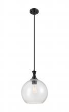 Innovations Lighting 415-1S-BK-G124-12 - Astor - 1 Light - 12 inch - Matte Black - Mini Pendant