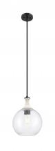 Innovations Lighting 415-1SR-BK-G122-10 - Astor - 1 Light - 10 inch - Matte Black - Mini Pendant