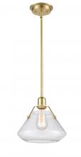 Innovations Lighting 422-1S-SB-10SDY - Luna - 1 Light - 11 inch - Satin Brass - Mini Pendant