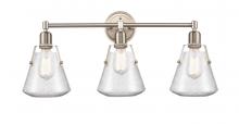 Innovations Lighting 422-3W-SN-7SDY - Luna - 3 Light - 29 inch - Satin Nickel - Bath Vanity Light
